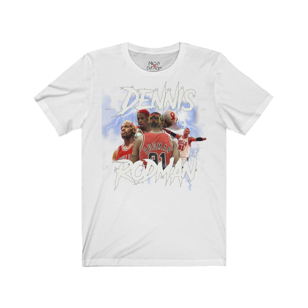 Dennis Rodman Graphic Tee Jersey Short Sleeve Tee