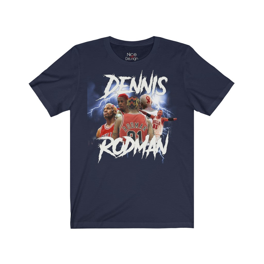 Dennis Rodman Graphic Tee Jersey Short Sleeve Tee